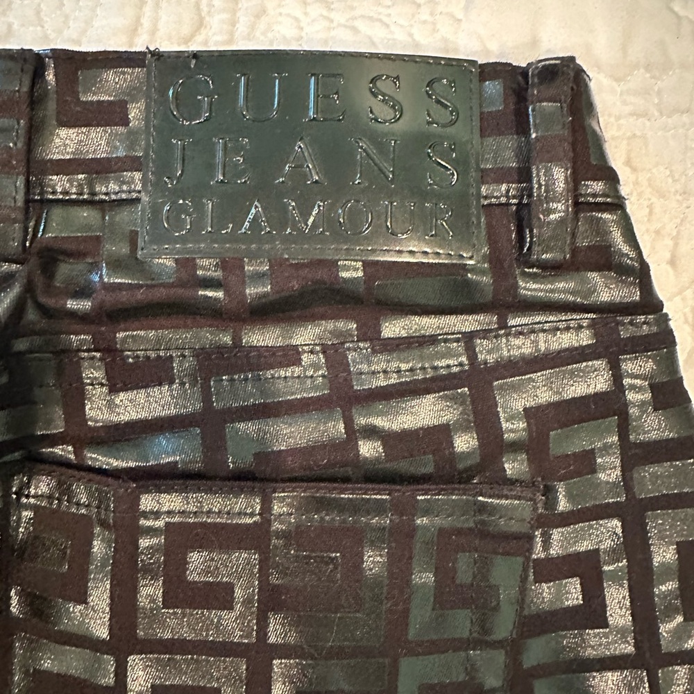 GUESS Metallic Geometric Pants - Picture 3 of 5